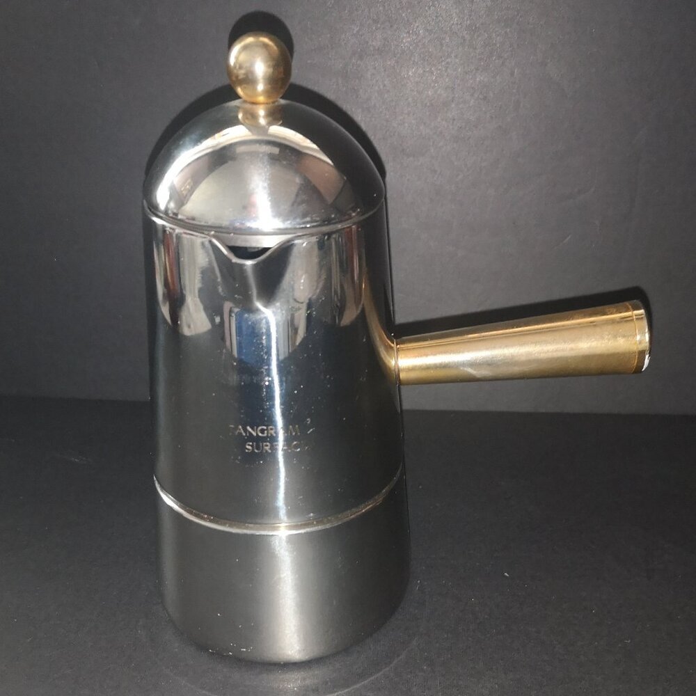 Lavazza Carmencita 18/10  Stainless Steel Espresso Moka Pot Made in Italy 1 Cup